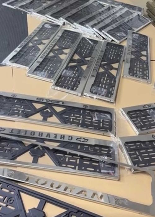 Рамки номера нержавейка Scania Seat Skoda Ssang Yong Subaru Suzuki