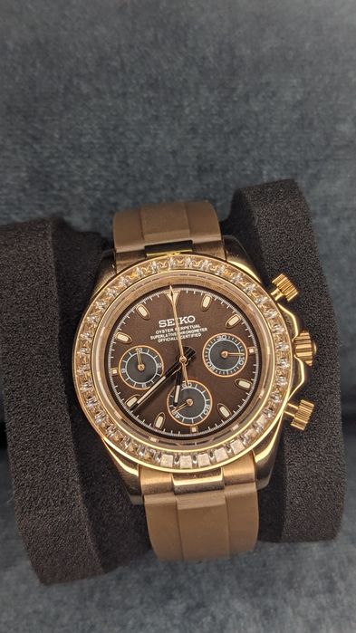 Seiko carmel crystal chrono mod