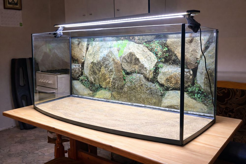 Akwarium panoramiczne 200L 100x40x50 LED Diversa