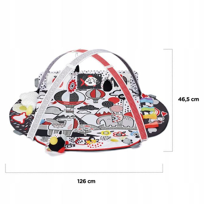 Duża Mata Edukacyjna Kinderkraft Kontrastowa Mata