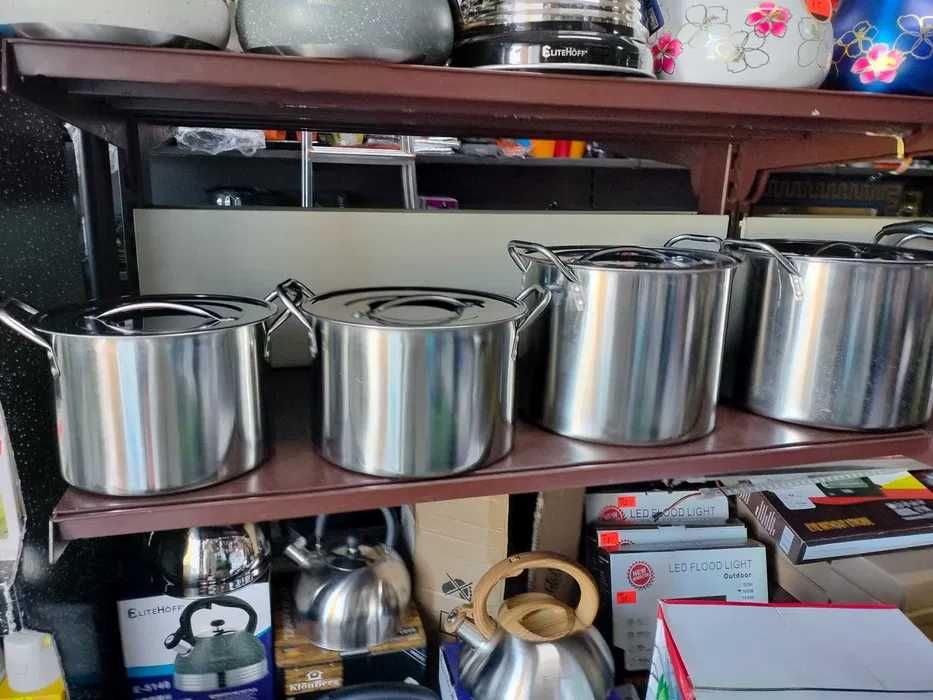 Zestaw dużych garnków 7 8 10 12,5l litra fajne z porkwykami promocja