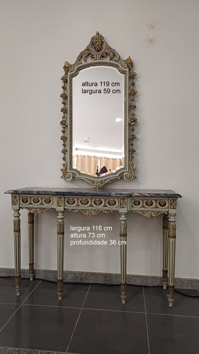 Mesa e Espelho estilo vintage