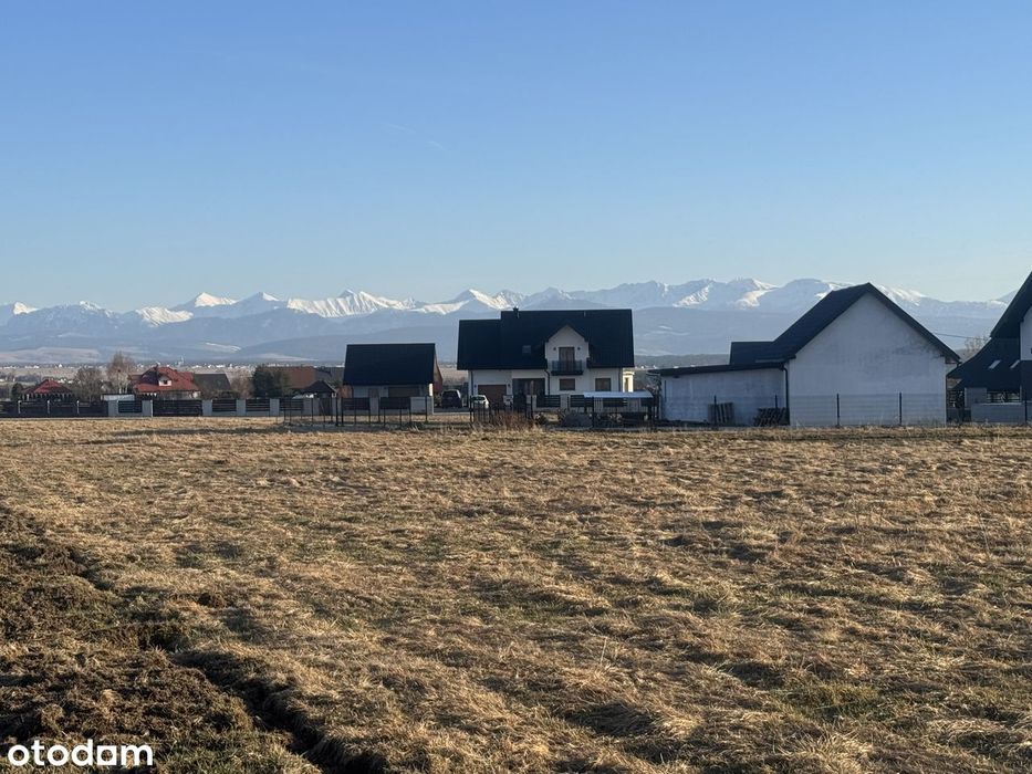 Piękna działka budowlana w widokiem na Tatry i Babią Górę ! - Widok 4