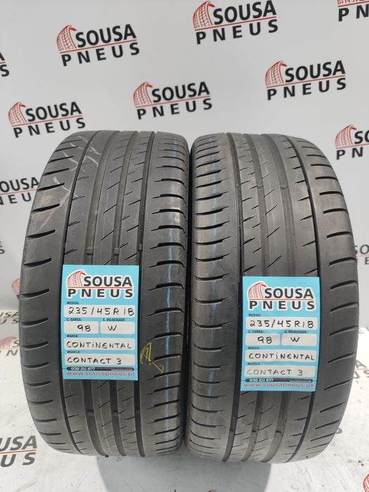 2 pneus 80% de piso 235-45R18 Continental - Oferta dos Portes