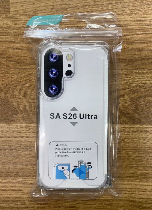 Capa de silicone reforçada para Samsung Galaxy S26 / S26 Plus / S26 Ultra