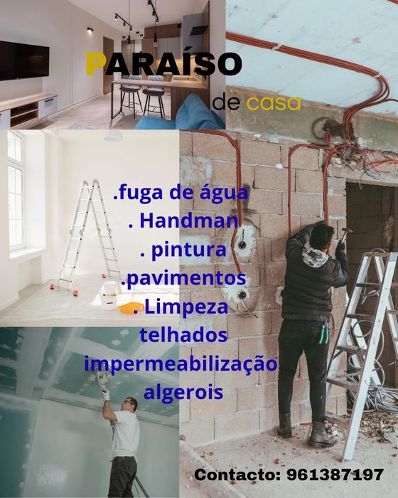 Handman, reparação de fugas de água, eletricidade, pintura.