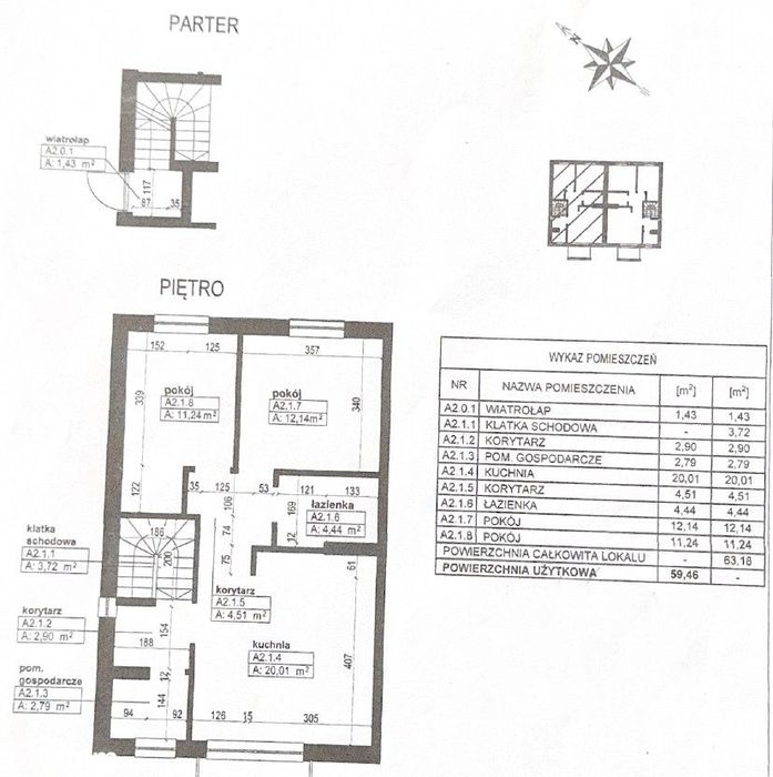 Mieszkanie 3 pok. bezczynszowe - OGRÓDEK - balkon - 2 m-ca parking.