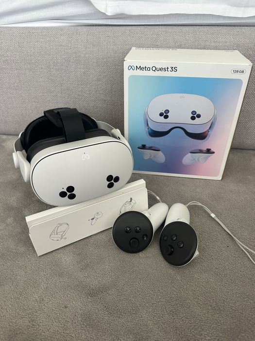 metaquest 3s com caixa e com alça kiwi aconpanha dois comandos perfeitos