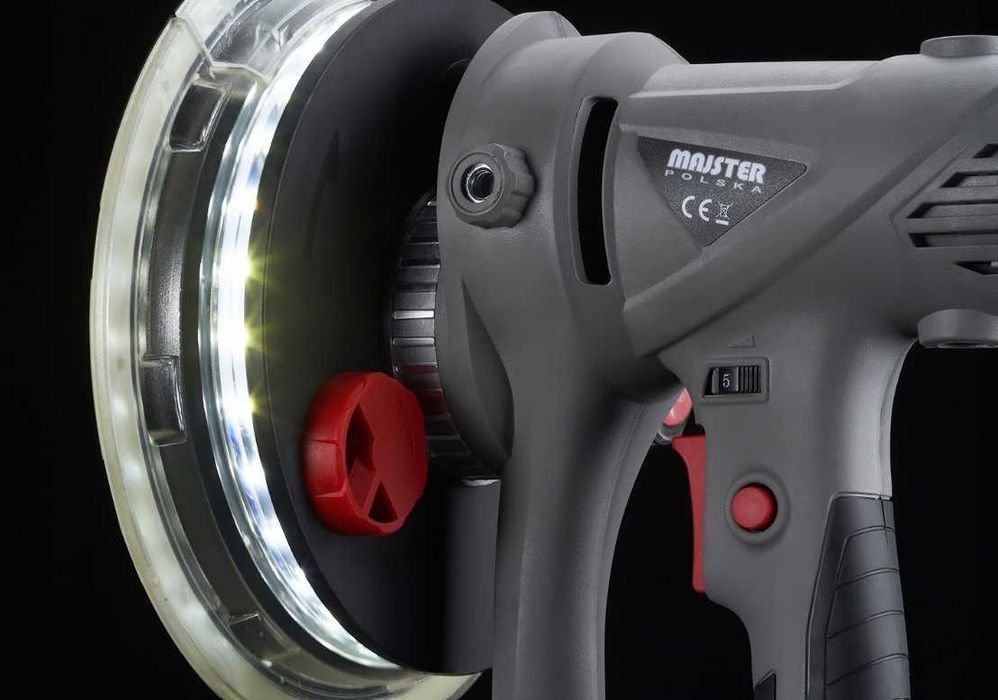 SZLIFIERKA do GIPSU GŁADZI Tynków Ścian Sufitów LED 1800W Tarcze Nowa