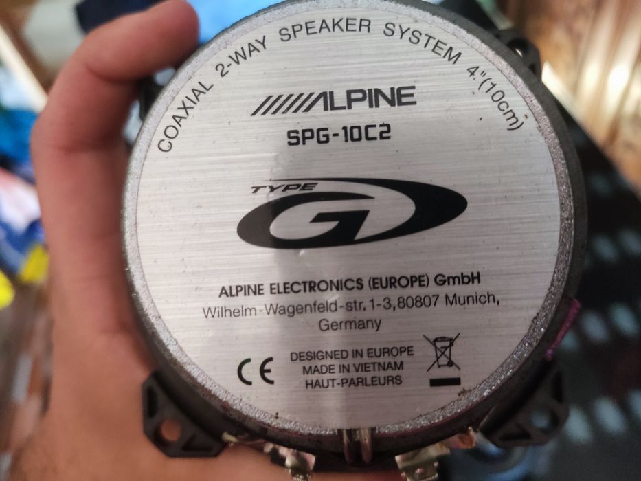 Colunas Alpine SPG-13C2 – Excelente Som e Estado Impecável