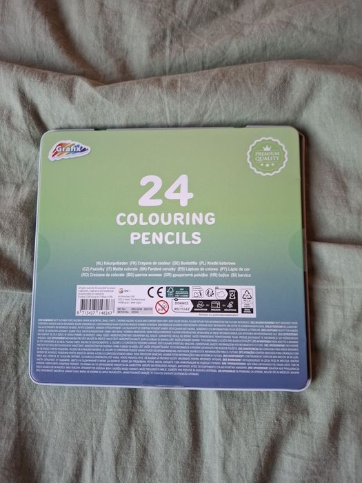 Nowe kredki ołówkowe Grafix 24 szt. kolory