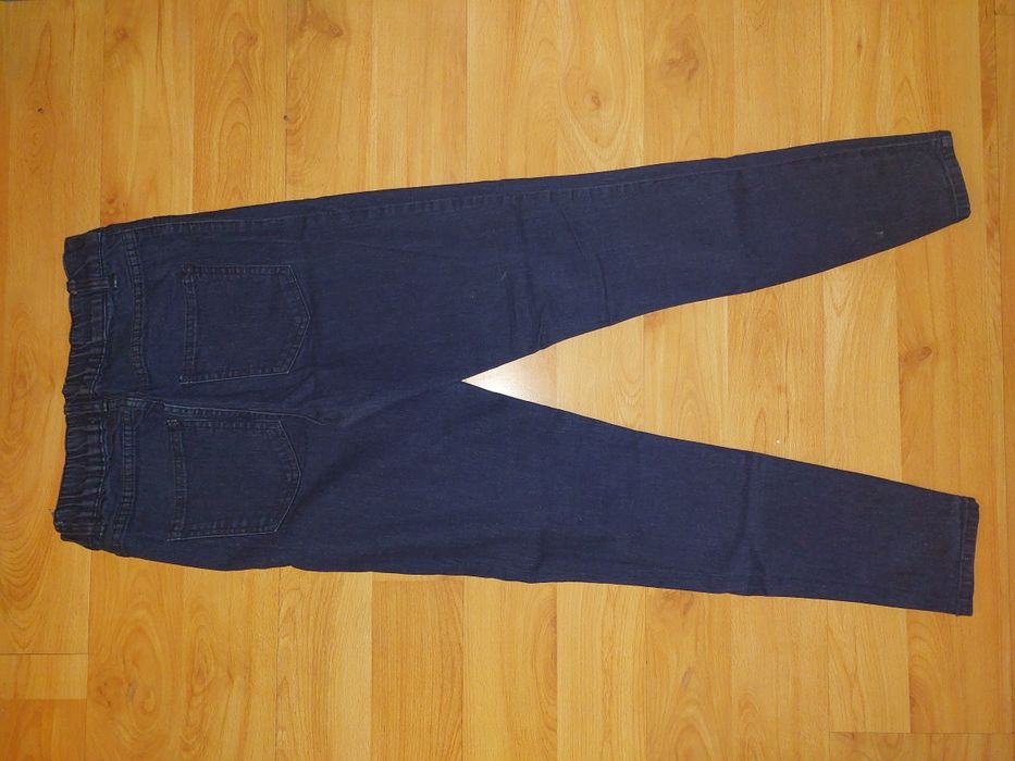Jegginsy spodnie jeansy skinny ciemny granat rozmiar 36 Janina KIK