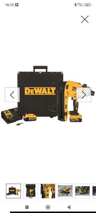 Gwoździarka do betonu DeWalt DCN890P2  Orginalny zestaw