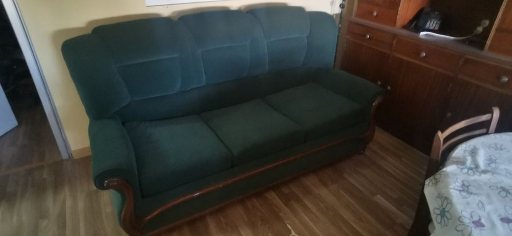 Sofá 3 lug. com Cama - Como Novo