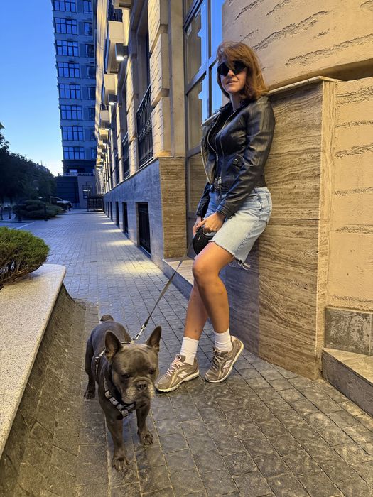 Брендова шкіряна куртка Kenzo