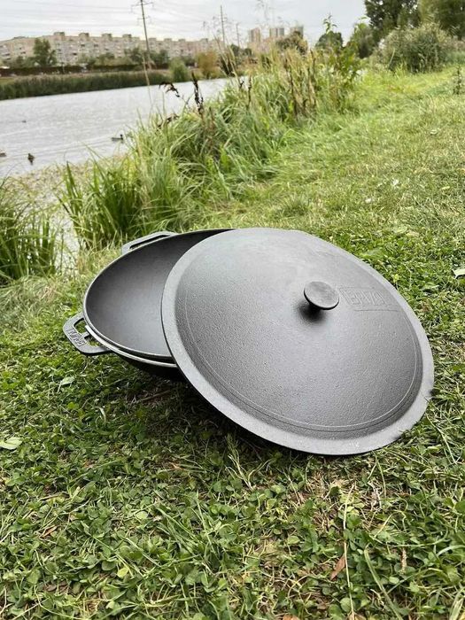 Казан 6️л-1️5️ чавунний чугунный азійський азиатский Brizoll з кришкою