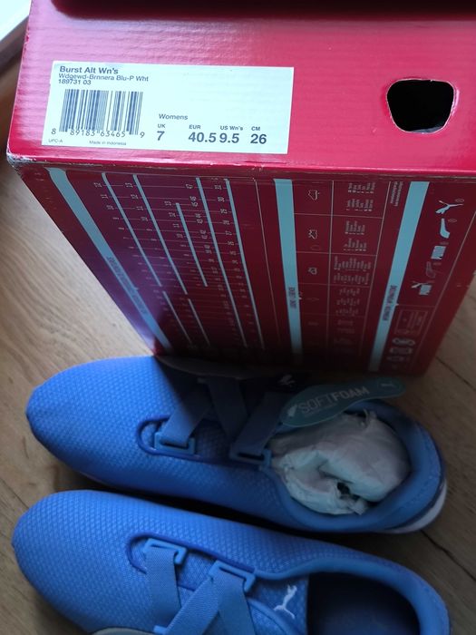Кроссовки Puma 26см сиреневого цвета женские