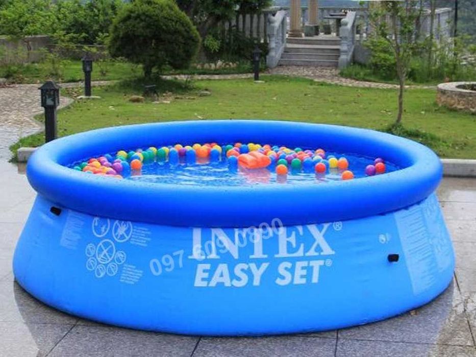 Басейн надувний оригінальний фабричний Intex Easy Set Pool 244см/ 76см