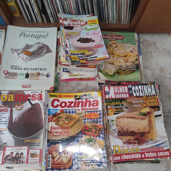 Revistas culinária e receitas +- 200 unidades