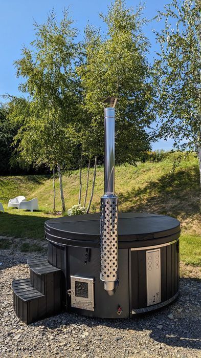 Balia do ogrodu z masażem powietrznym, jacuzzi zewnętrzne, ruska bania