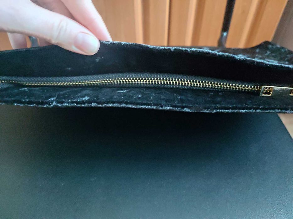 М'який чорний клатч, вечірня сумочка