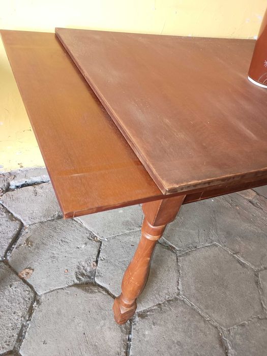 Stół prostokątny rozkładany brązowy