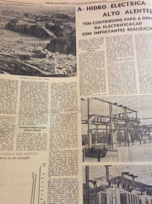 Jornal do Comércio, 1953. Tema principal: A electrificação do país