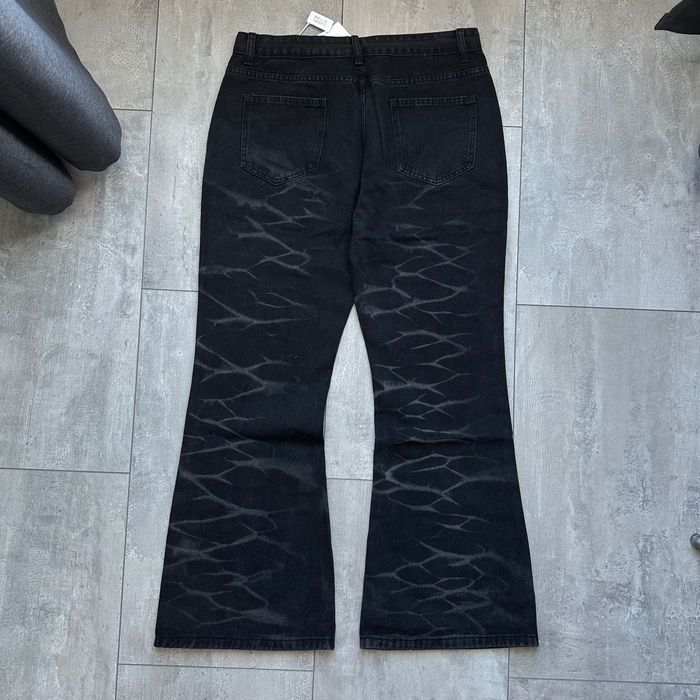 Flared black washed jeans opium джинcы клеш опиум sk8 y2k архив кльош