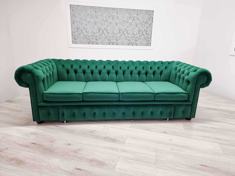 Sofa Chesterfield Classic Duo 4-osobowa z funkcją spania