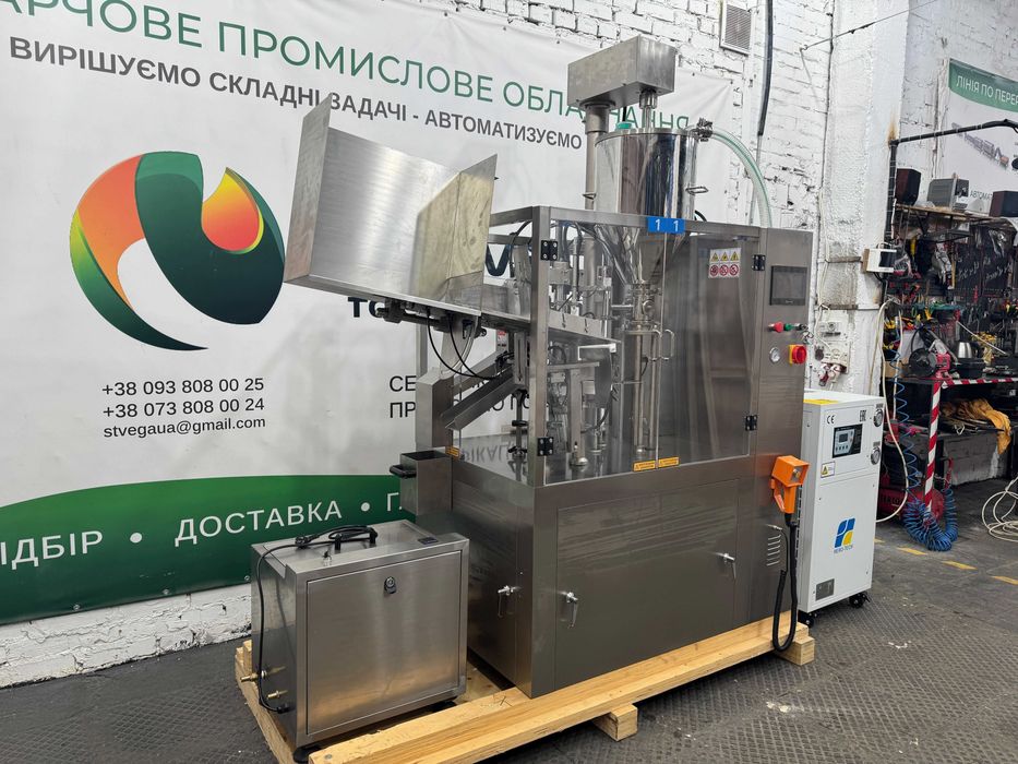Автоматична тубонаповнювальна машина для кремів, емульсій та гелів