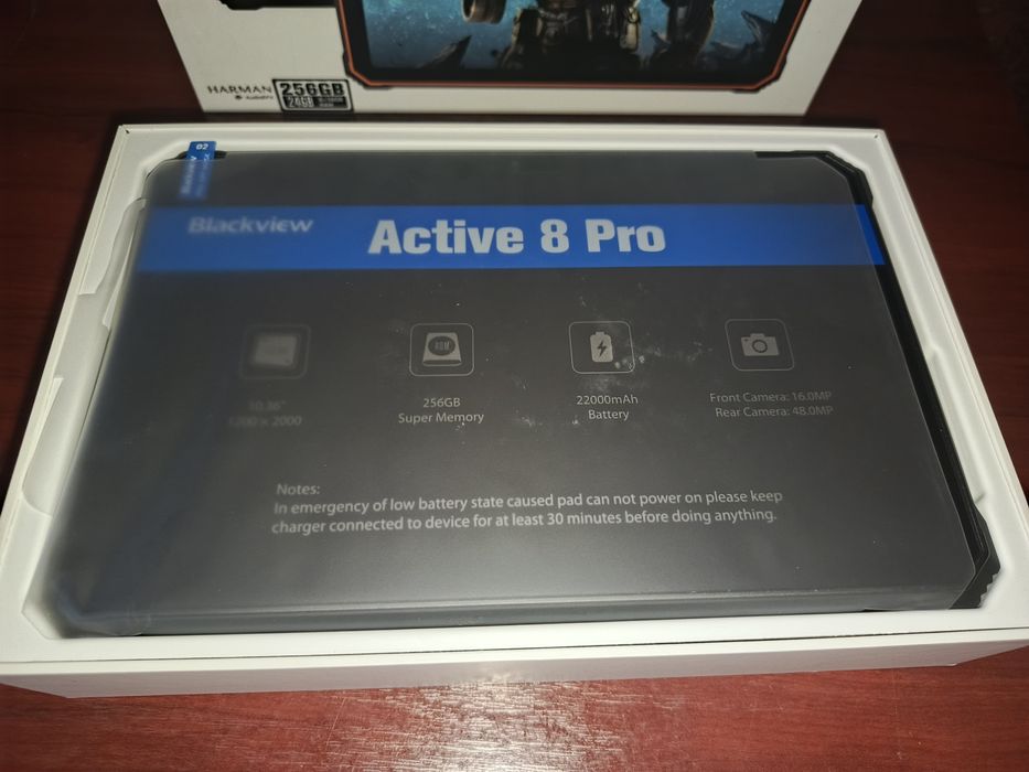 Планшет Blackview Active 8 Pro (8+256Gb, АКБ 22000 мАг) Black