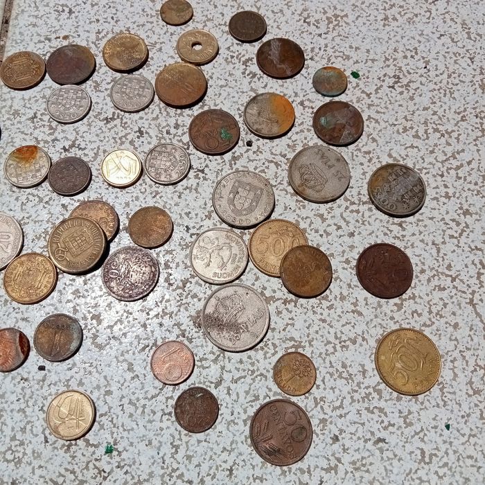 Moedas antigas várias países