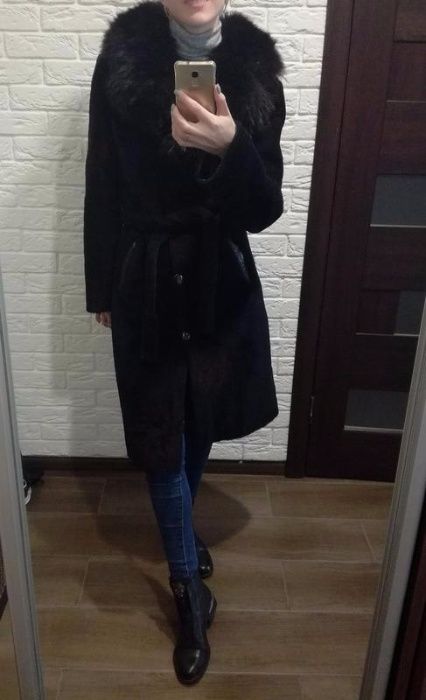 Натуральна мутоновая шуба!!