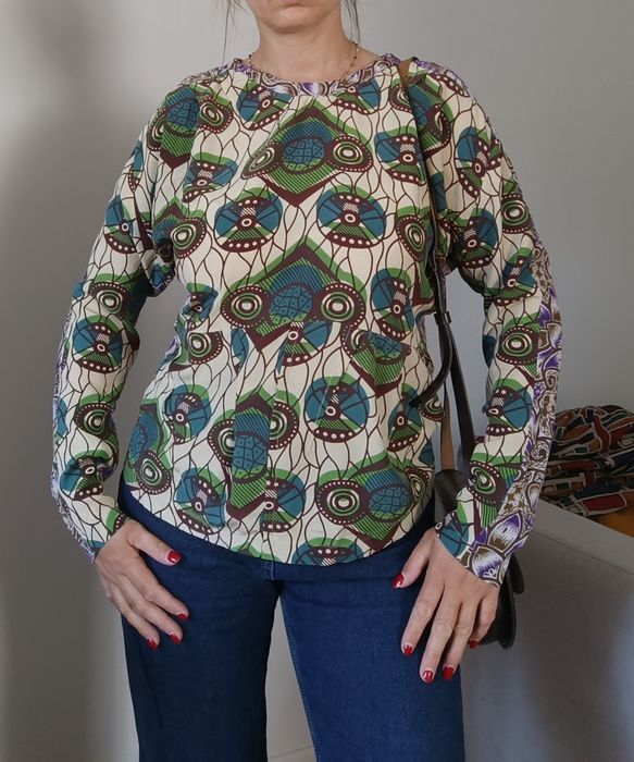 Bluzka boho jedwabna Marni x H&M, rozm.36