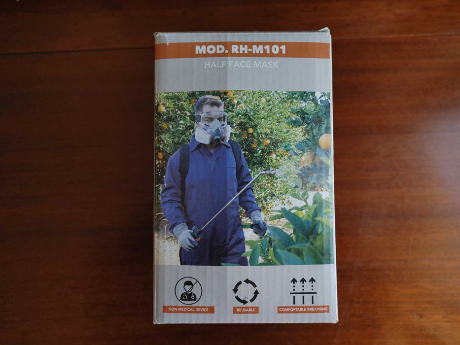 Máscara e óculos de proteção RHINO