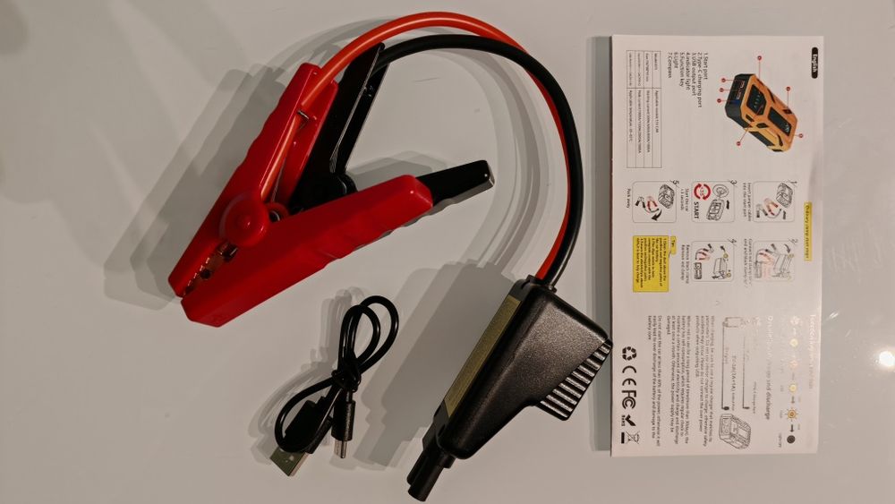 Arrancador de Bateria com e sem compressor / Booster Portátil / Powerbank / Jump Starter - NOVOS