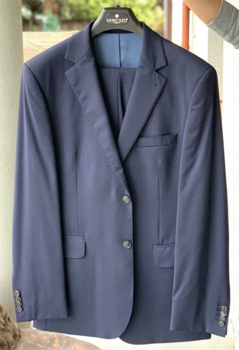 Garnitur BYTOM r. 52 | Nowy | Granatowy | Ślubny