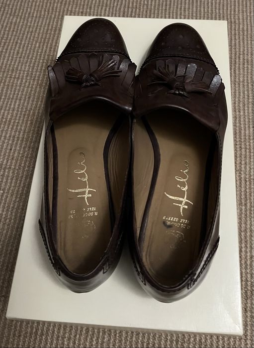 Mocassins castanhos da “Helio”, nº37 (26 cm)