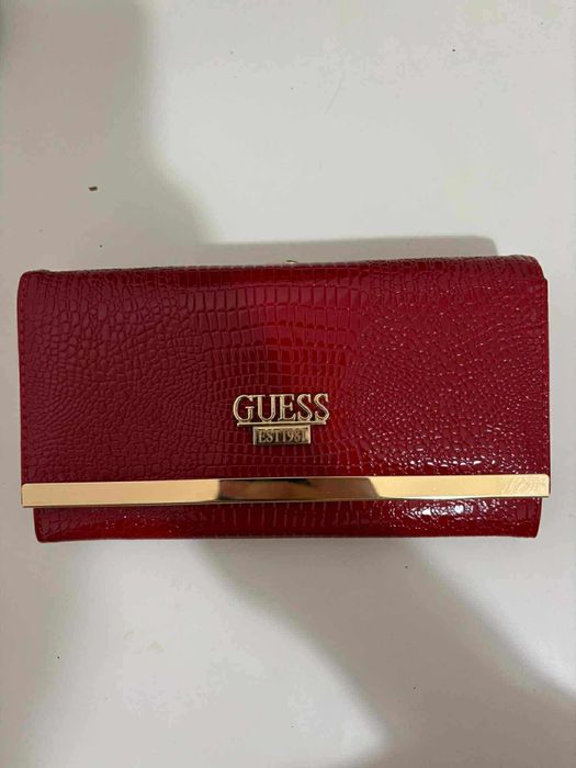 Czerwony Damski portfel nowy GUESS