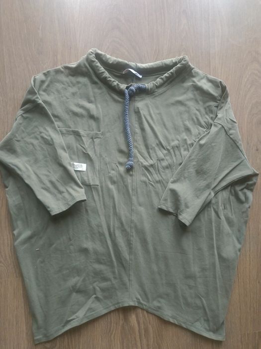Bluza cienka bawełniana khaki 46 48
