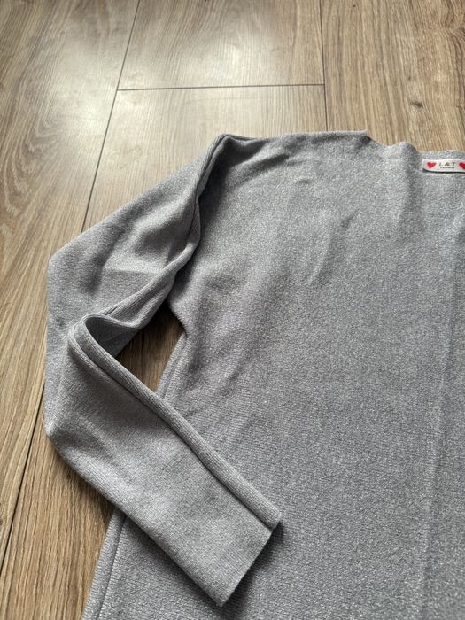 piekna kobieca bluzka, nowa, srebrna nitka, polyskujaca, unikat, L/XL