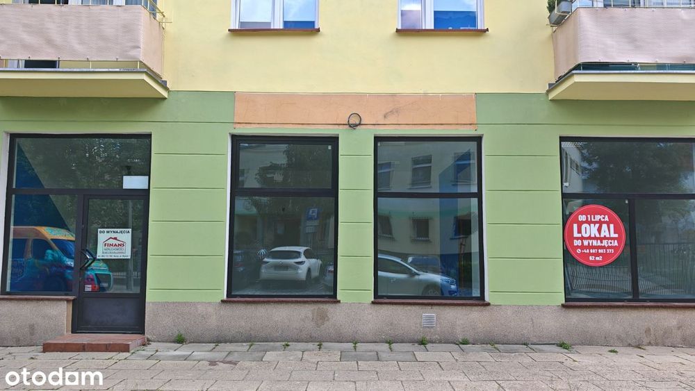 Lokal handlowo-usługowy 62 m² | Centrum Nysy |Witryny| Parter|Własność