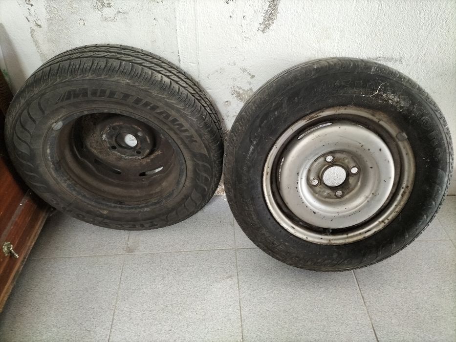 Jantes 13" furação 4x100 com furo ao centro de 56.4mm