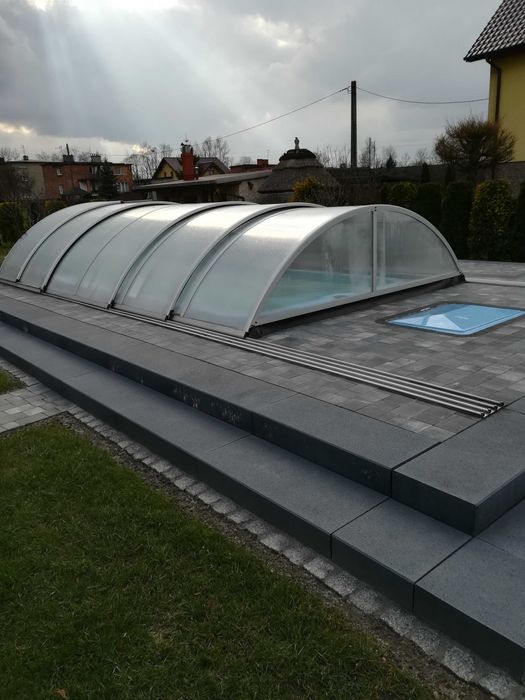 Zadaszenie basenu KLASIK 8,40x3,20x0,95m PK10mm