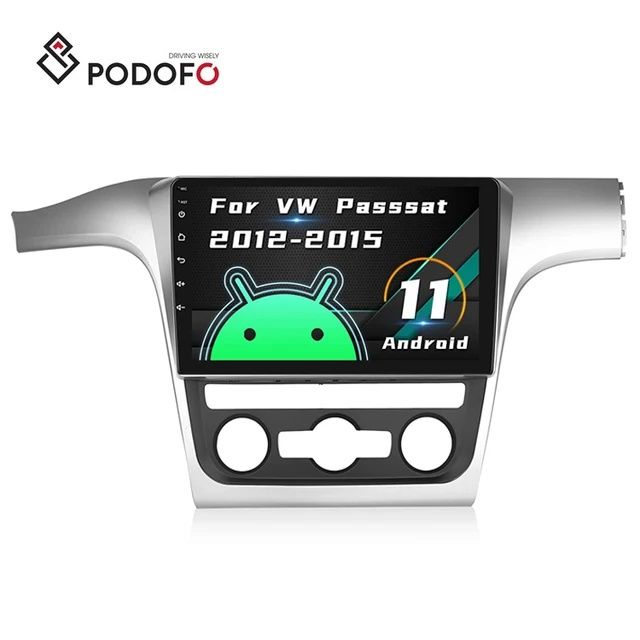Rádio android 13 Volkswagen PASSAT 2012 A 2015 WiFi Carplay gps 2/64GB