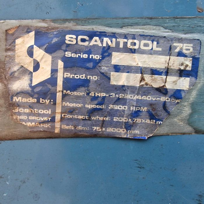 SCANTOOL 75 szlifierka taśmowa Duńska
