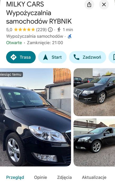 VW GOLF VII lift automat, WYPOŻYCZALNIA samochodów. 5,0 w GOOGLE