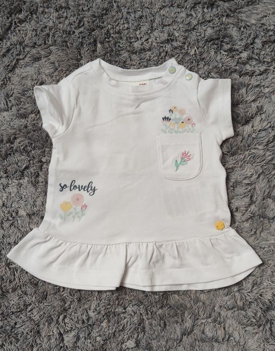 bluzeczka z krótkim rękawem Coccodrillo rozm. 62 NOWA bez metki