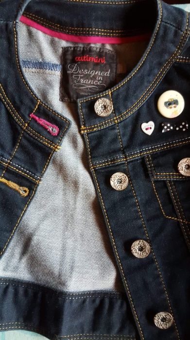 Casaco de ganga Catimini novo menina 3 anos - portes incluídos