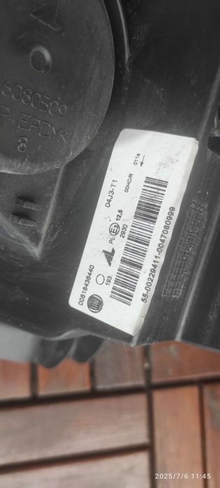 Lampa (reflektor) Fiat Panda III prawa